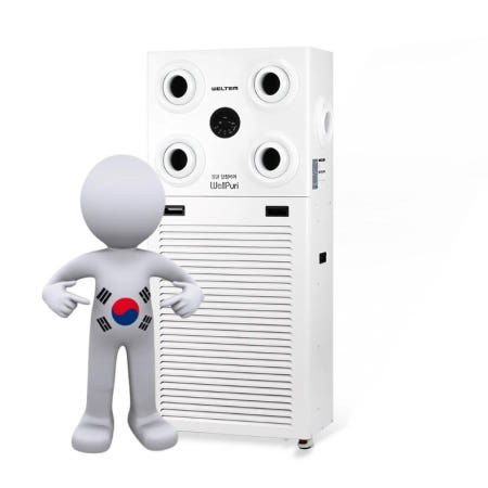 웰템 공장용 대형 공기 청정기 저소음 병원 교회 살균 공기 청정기