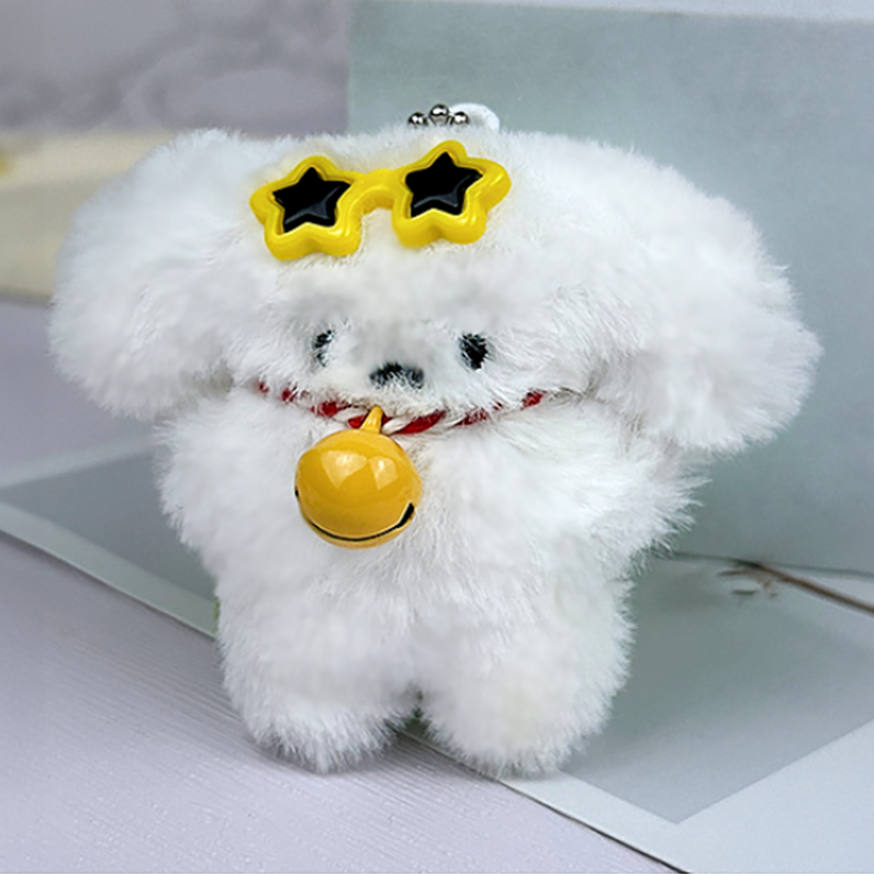 귀여운 퍼피 모루인형키링 예쁜 강아지인형키링 캐릭터 열쇠고리 파우치 가방 자동차 키홀더 이미지 6