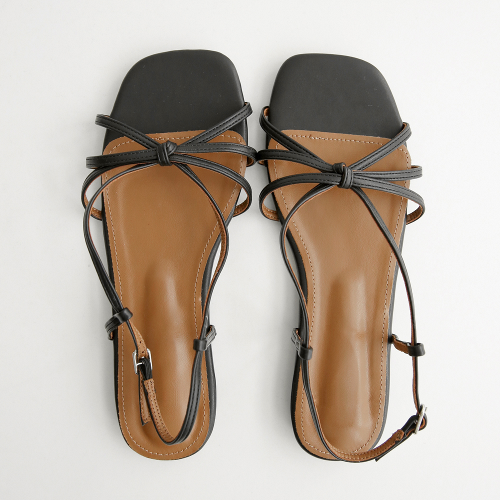 여성 빅사이즈 샌들 스퀘어 스트랩 발편한샌들