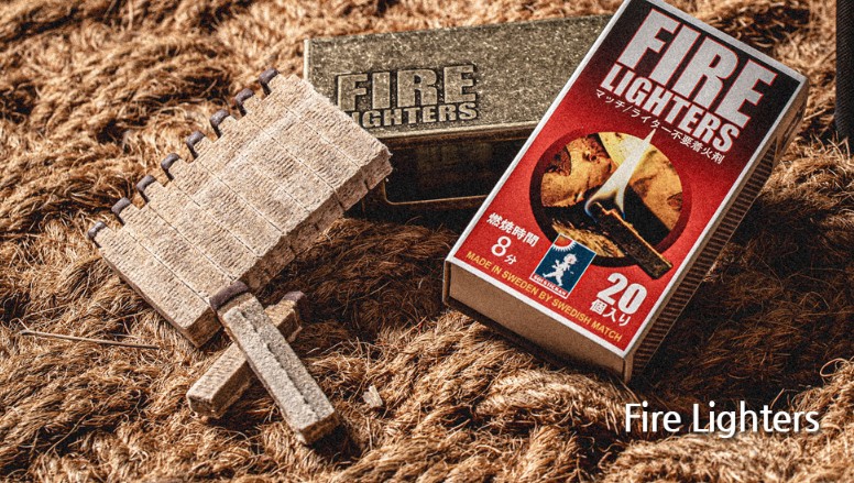 파이어라이터스 착화제 20개입 압축장작 스웨디시매치 고체 연료 착화재 불쏘시개