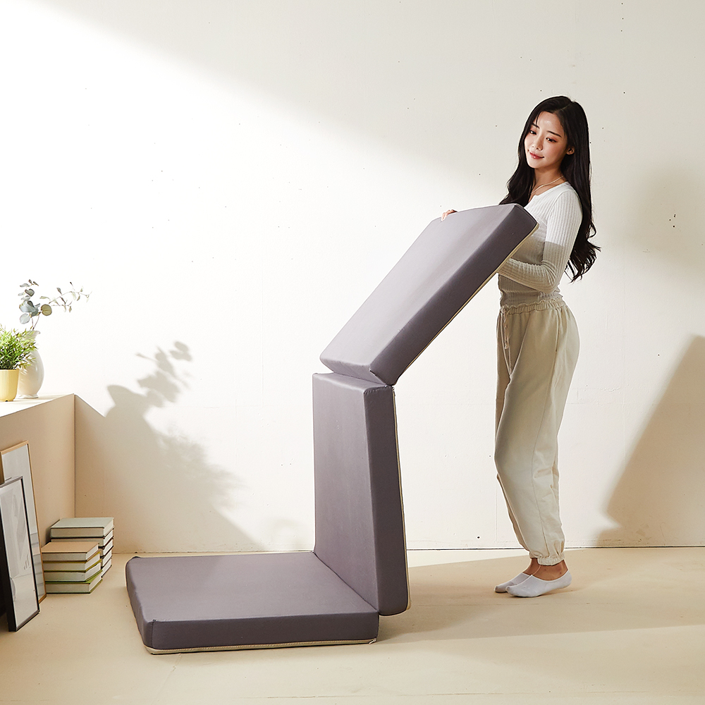 서광퍼니처 편안존 3단 접이식 바닥 토퍼 매트리스 9cm