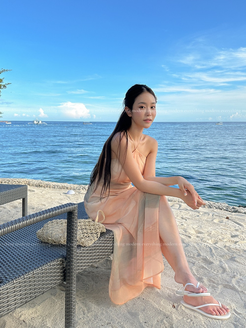 ✨휴양지룩✨M-L 샤인 휴양지 비치 롱 원피스 상세 이미지 25