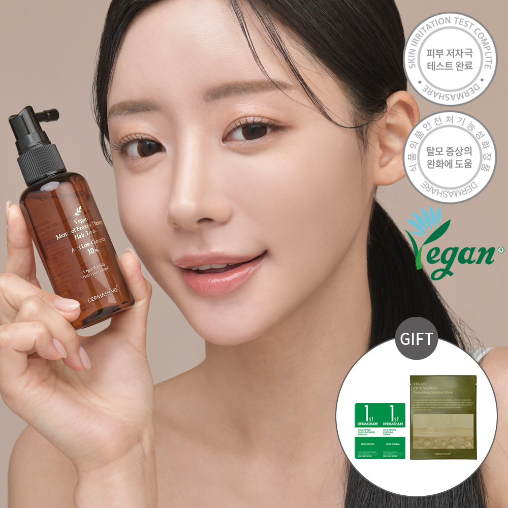 더마쉐어 비건 탈모 기능성 멘톨 프로즌 테라피 저자극 아르간 헤어 케어 토닉 80ml - 상세 이미지 2