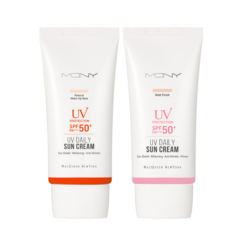 맥퀸뉴욕 UV 데일리 선크림 여행용 2종 키트 (베이스 30g+매트 30g) /SPF50+PA+++ 파데프리 톤업선크림 - 상세 이미지 2