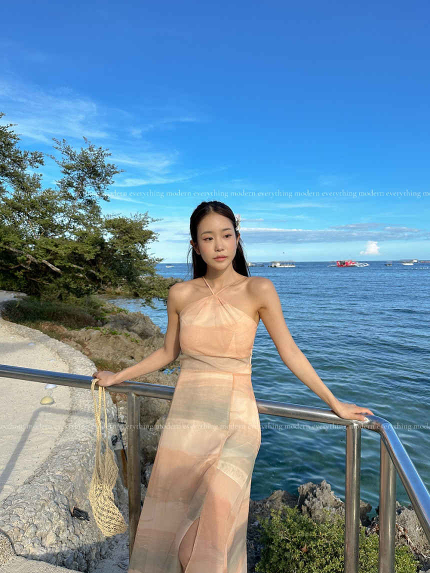 ✨휴양지룩✨M-L 샤인 휴양지 비치 롱 원피스 상세 이미지 12