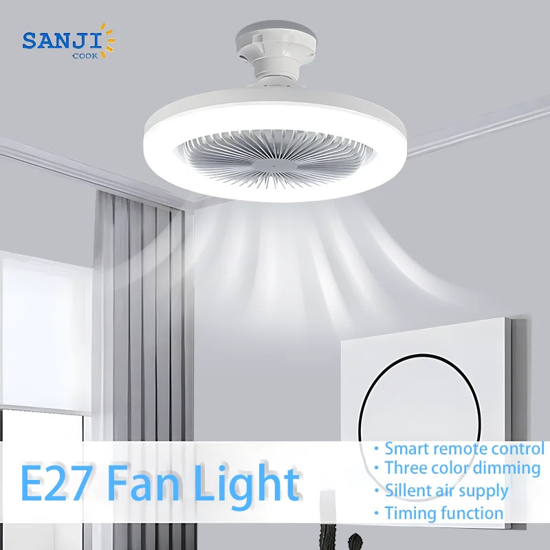 홈인테리어 LED 천장조명 블루투스 연결 밝기색변경조절 가능 E27 플매트 카펫 러그 스마트 리모컨 천장 선풍기 조명 램프 거실과 침실에 적합... 