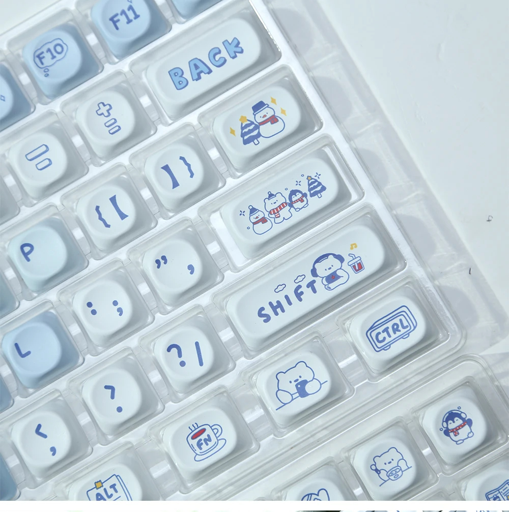 ZUOYA MOA 프로파일 PBT 기계식 키보드 키캡 게임용 맞춤형 GMK67 87 키캡 - 상세 이미지 4