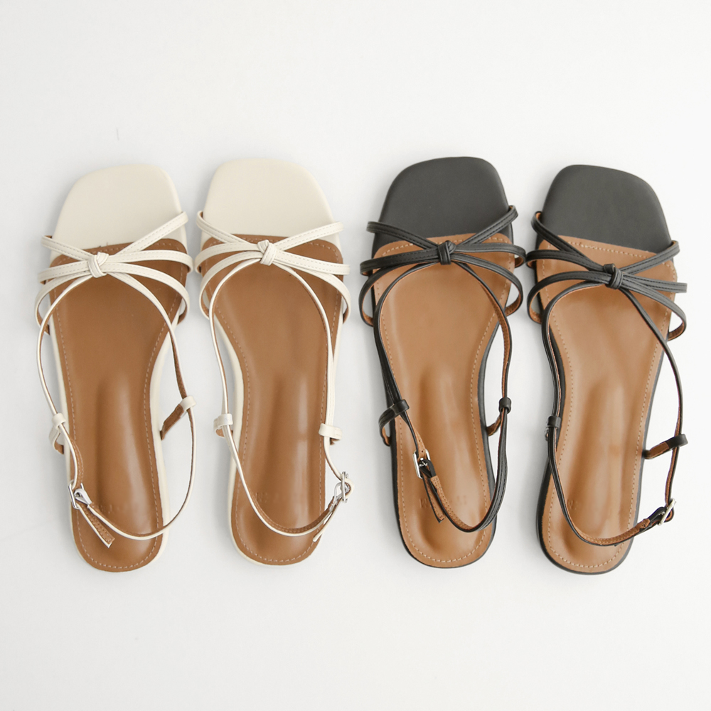 여성 빅사이즈 샌들 스퀘어 스트랩 발편한샌들