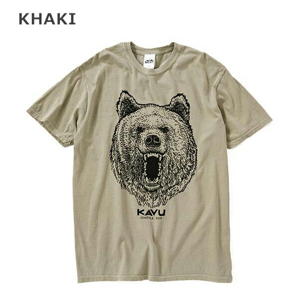 카부 KAVU Bear Logo 피그먼트 반팔 티셔츠 19821869 4컬러 - 상세 이미지 3