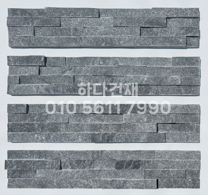 마블금강석 500x100x20T 블랙 / 하다건재 천연석