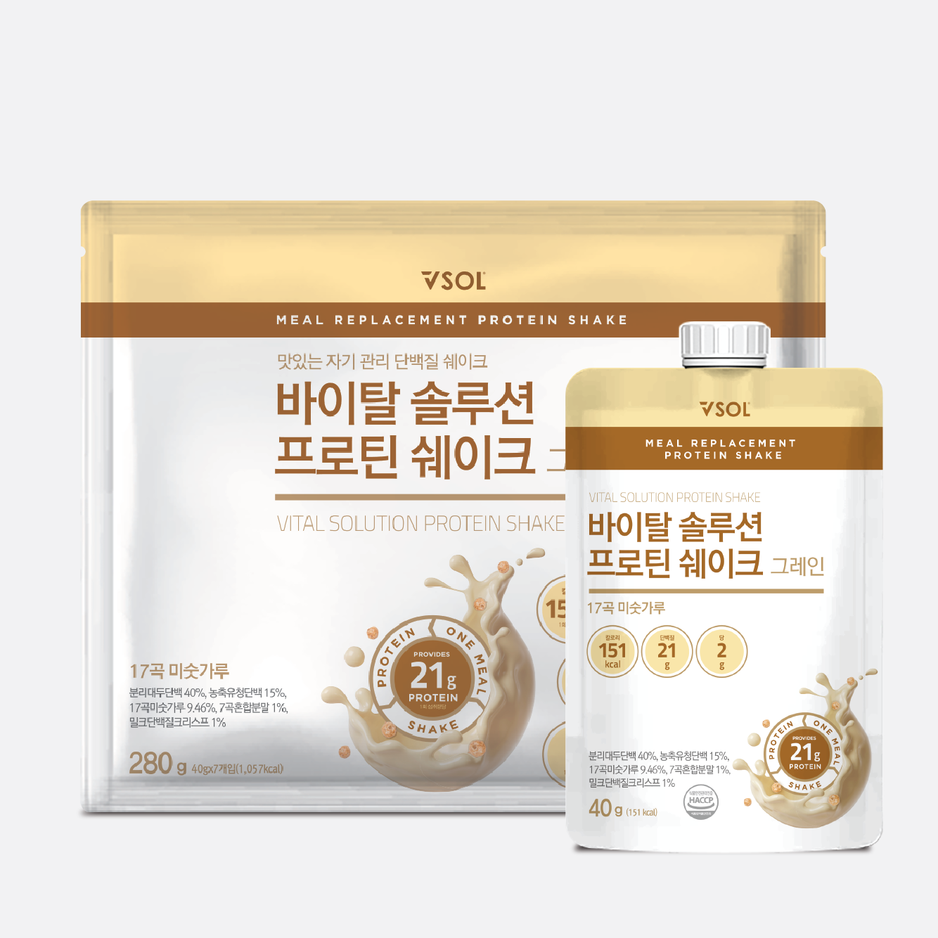 바이탈솔루션 프로틴쉐이크 그레인 7포, 1개 - 상세 이미지 3