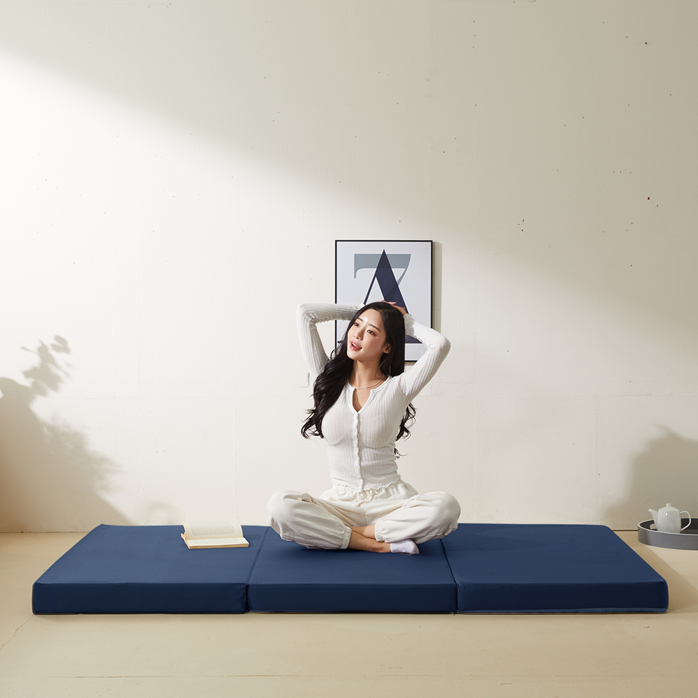 서광퍼니처 편안존 3단 접이식 바닥 토퍼 매트리스 9cm