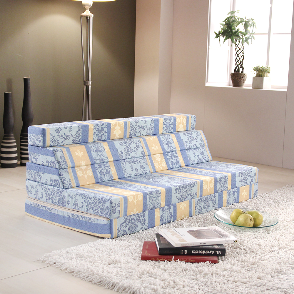 서광퍼니처 편안존 5단 접이식 침대 바닥 토퍼 매트리스 소파베드 9cm S