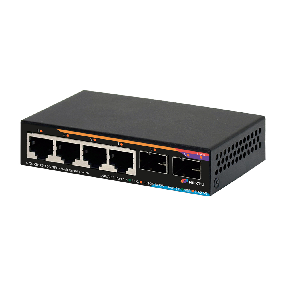 스재미 4포트 2.5G + 10G 2SFP 멀티기가 웹스마트 스위치 허브 - 상세 이미지 2