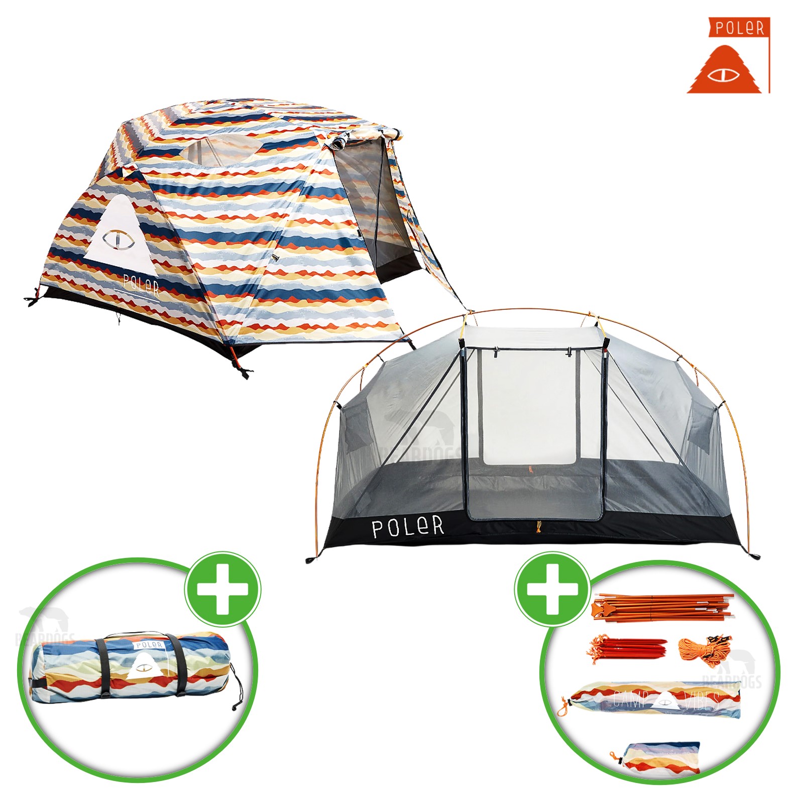 폴러투맨 폴러 스터프 텐트 쉘터 백패킹 그늘막 경량 CASCADE 25년신형