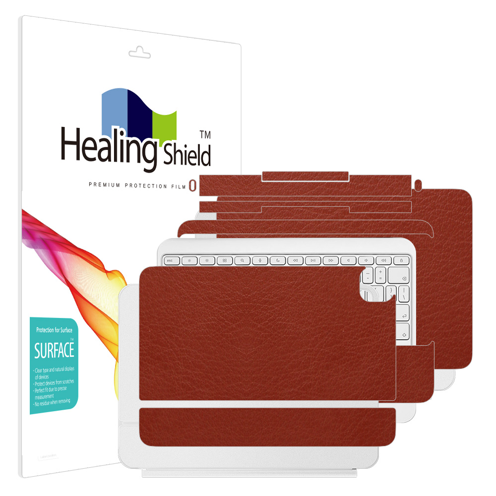 아이패드 프로 7세대 11 매직키보드 레더브라운 외부보호필름 3종세트