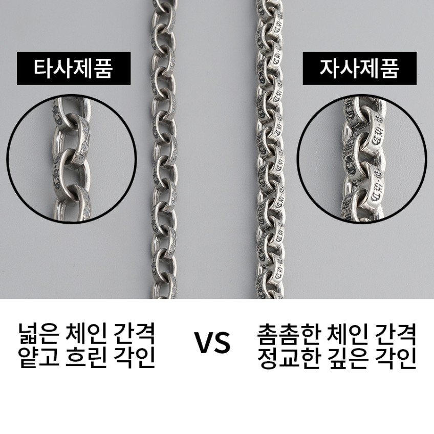 925실버체인팔찌 페이퍼 순은 남자은팔찌 커플팔찌 판매처 상세 정보 이미지 3