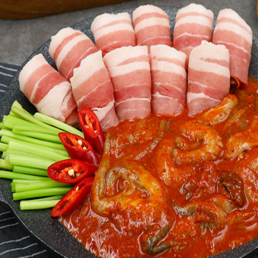 쭈꾸미삼겹살 쭈삼 양념 쭈꾸미볶음 450g : 점빵아저씨