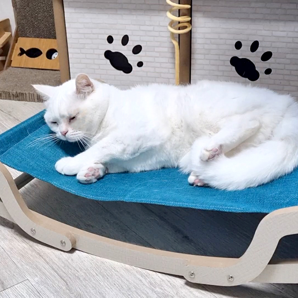 나마스펫 투웨이 고양이 흔들 원목 해먹 애견 방석 강아지 소파 - 상세 이미지 4