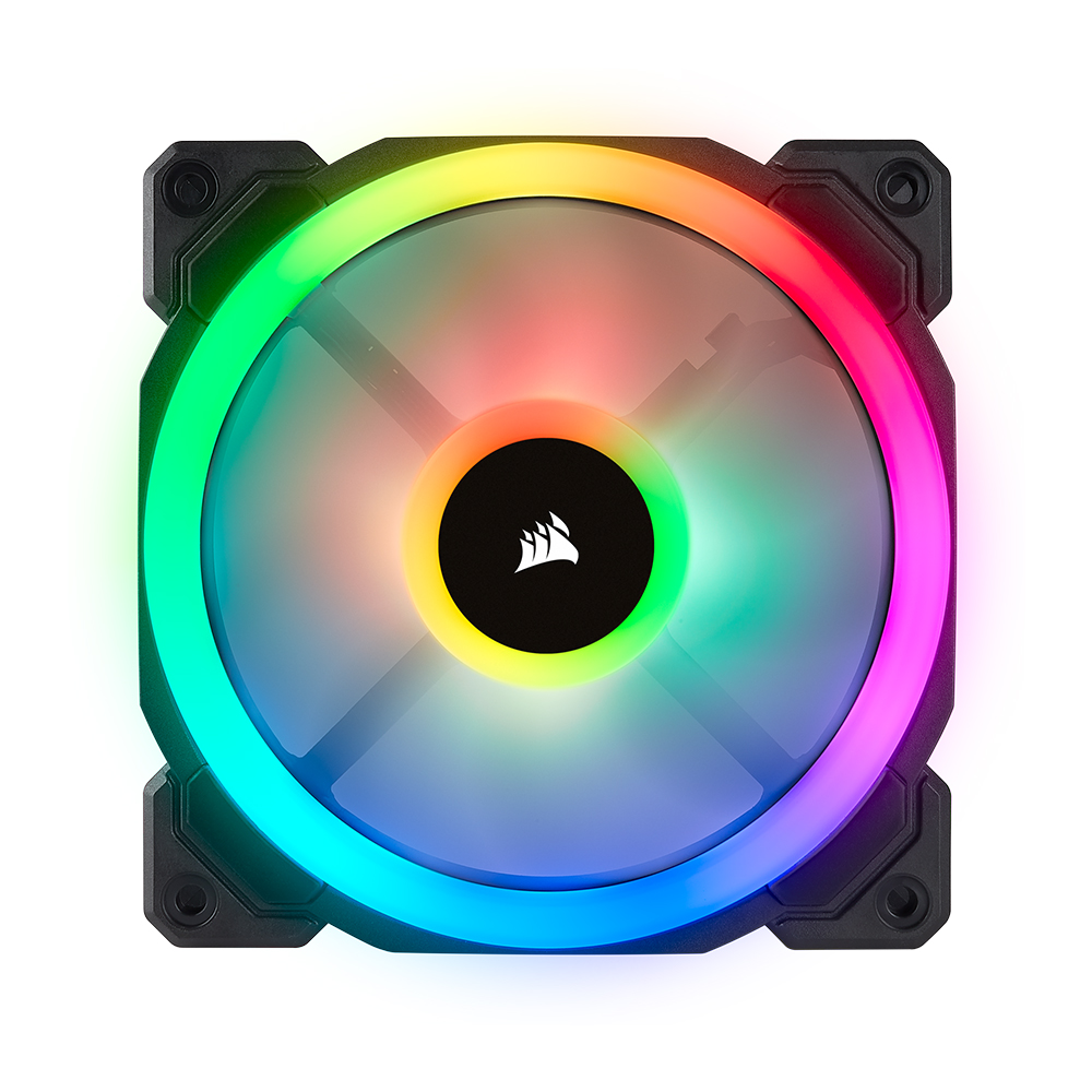 커세어 LL120 DUAL RGB 120mm 시스템 쿨러 저소음 블랙  1Pack[0071] - 상품 이미지