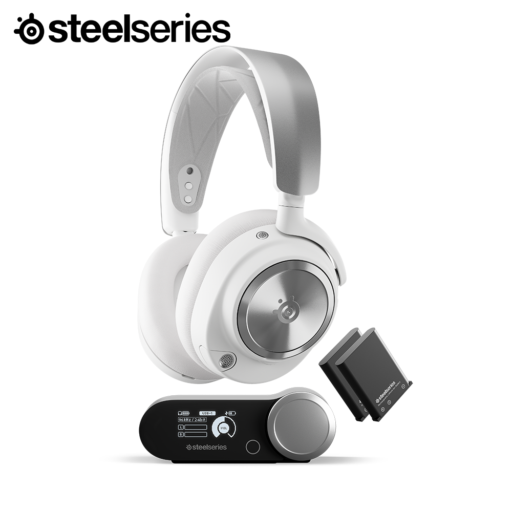 스틸시리즈 Arctis Nova Pro 무선 게이밍 헤드셋 화이트 - 상세 이미지 2