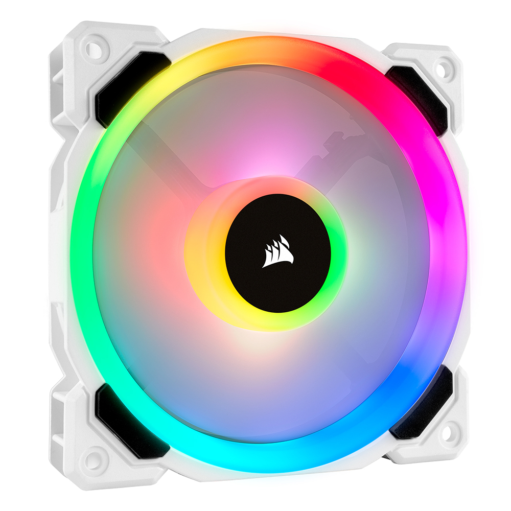 커세어 LL120 DUAL RGB 120mm 시스템 쿨러 저소음 화이트  1Pack[0091] - 상품 이미지