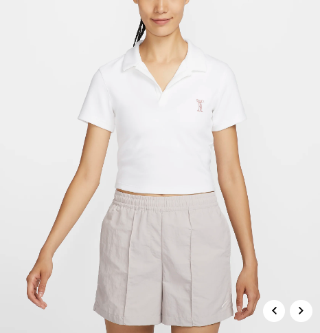 국내매장판 나이키 우먼스 크롭 반팔 티셔츠 D4 HJ6852-100