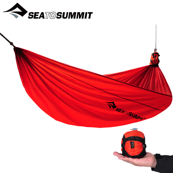 씨투써밋 프로 해먹 더블 레드 세트(서스펜션 스트랩 포함) 경량 알파인 해먹