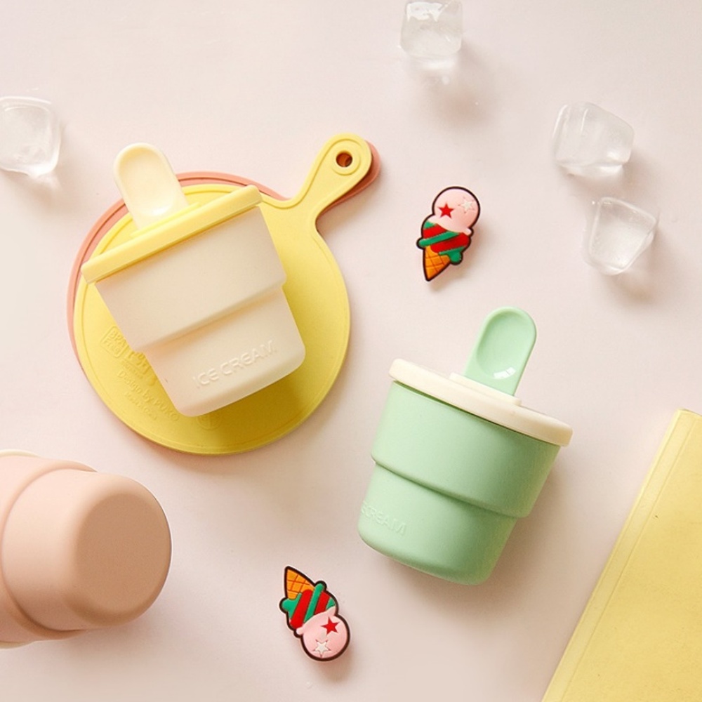 파스텔 미니 아이스바 만들기 메이커 100ml 아이스크림 몰드 실리콘 얼음 틀 - 상세 이미지 4