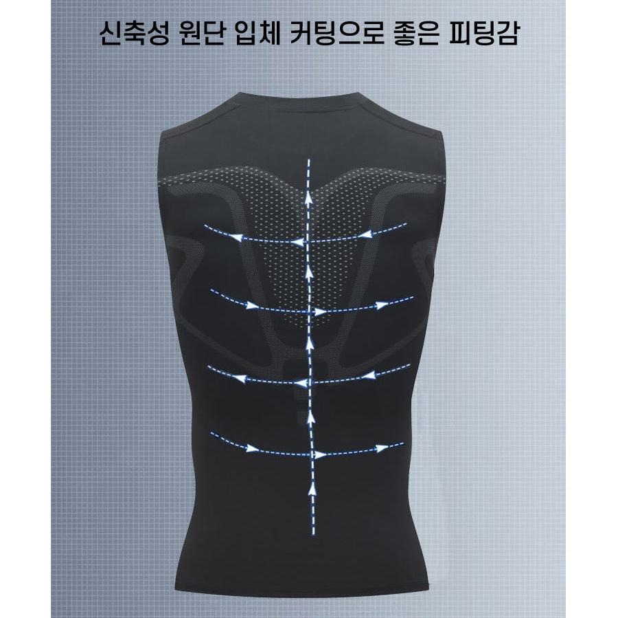 쿨 언더셔츠 축구 여름 이너 민소매 언더셔츠 쿨 이너웨어 - 상세 이미지 5