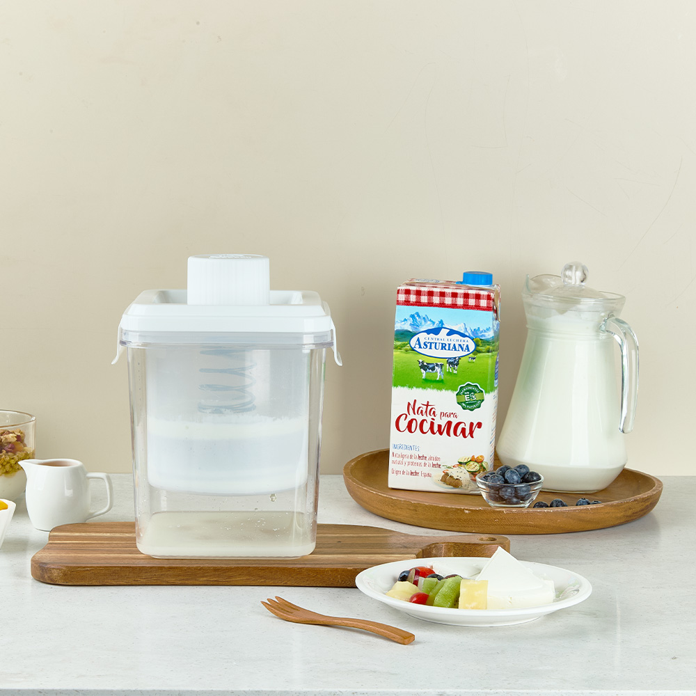 이지앤프리 3단 꾸덕이 대용량 유청분리기 그릭요거트 1.8L 1P 세트