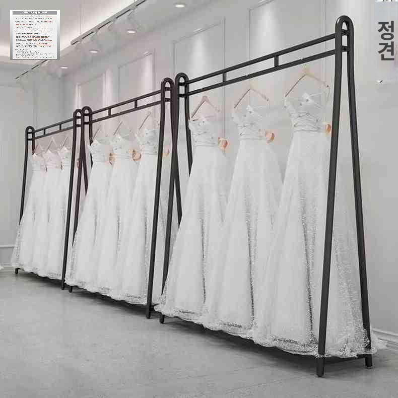 북유럽 옷걸이 웨딩 행거 이동식 드레스 스탠드 - 상세 이미지 3