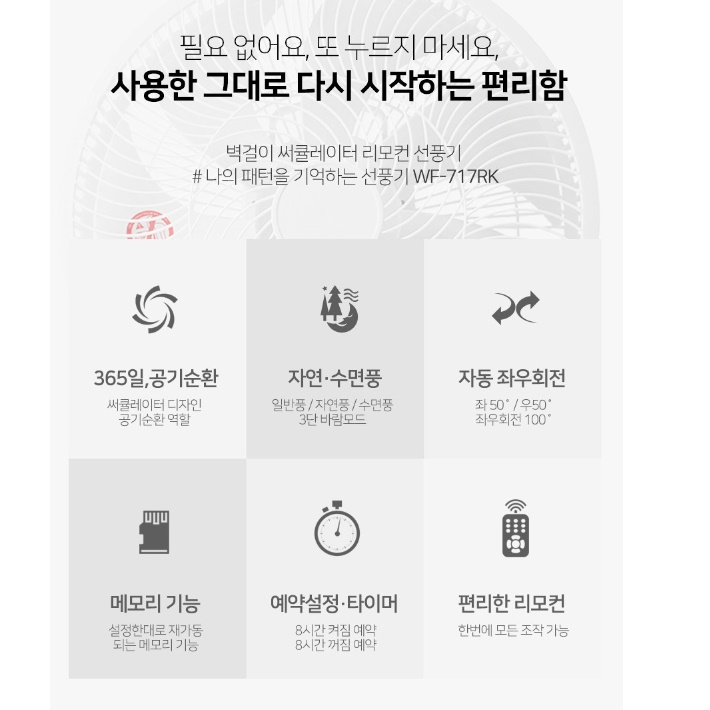 소형 벽걸이 선풍기 목욕탕 욕실 벽걸이용 선풍기 화장실 벽 선풍기 - 상세 이미지 3
