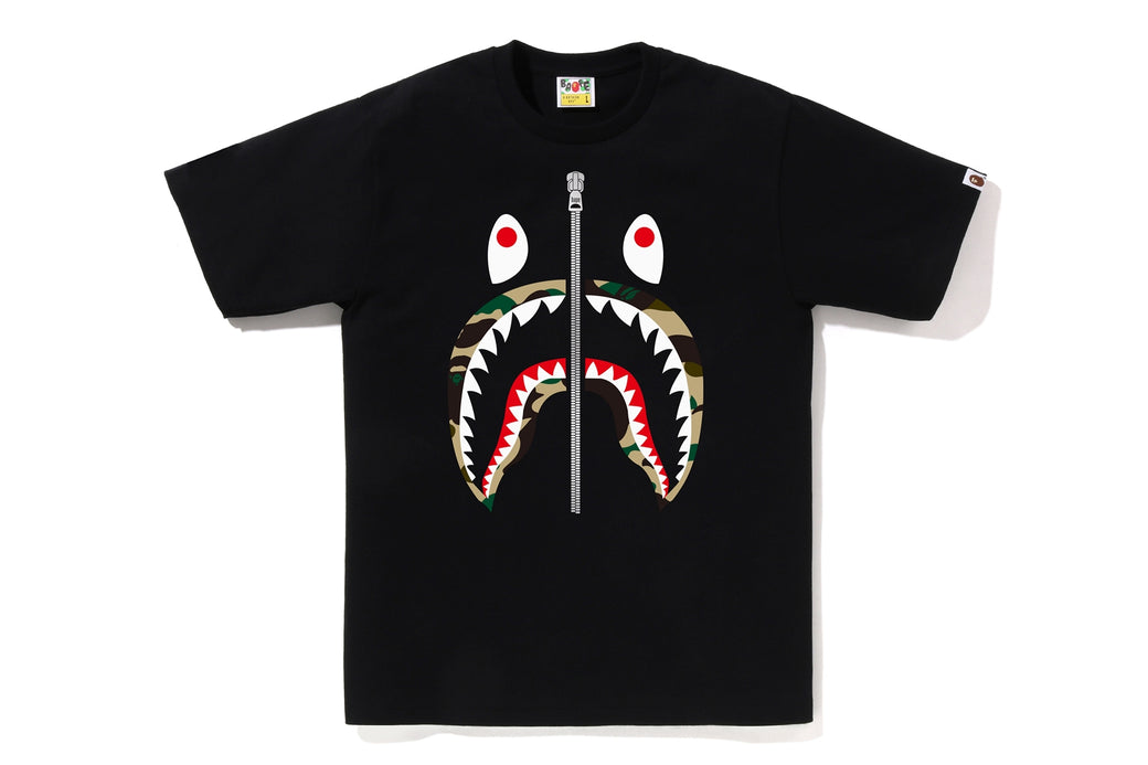 베이프 반팔티 MEN 1ST CAMO SHARK 1K80-110-013 - 상세 이미지 3