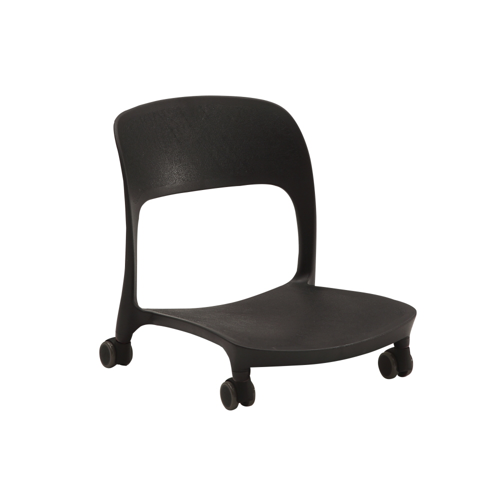 바퀴달린 이동식 좌식의자 거실 앉은뱅이 등받이 수유 의자 카페 다락방 인테리어