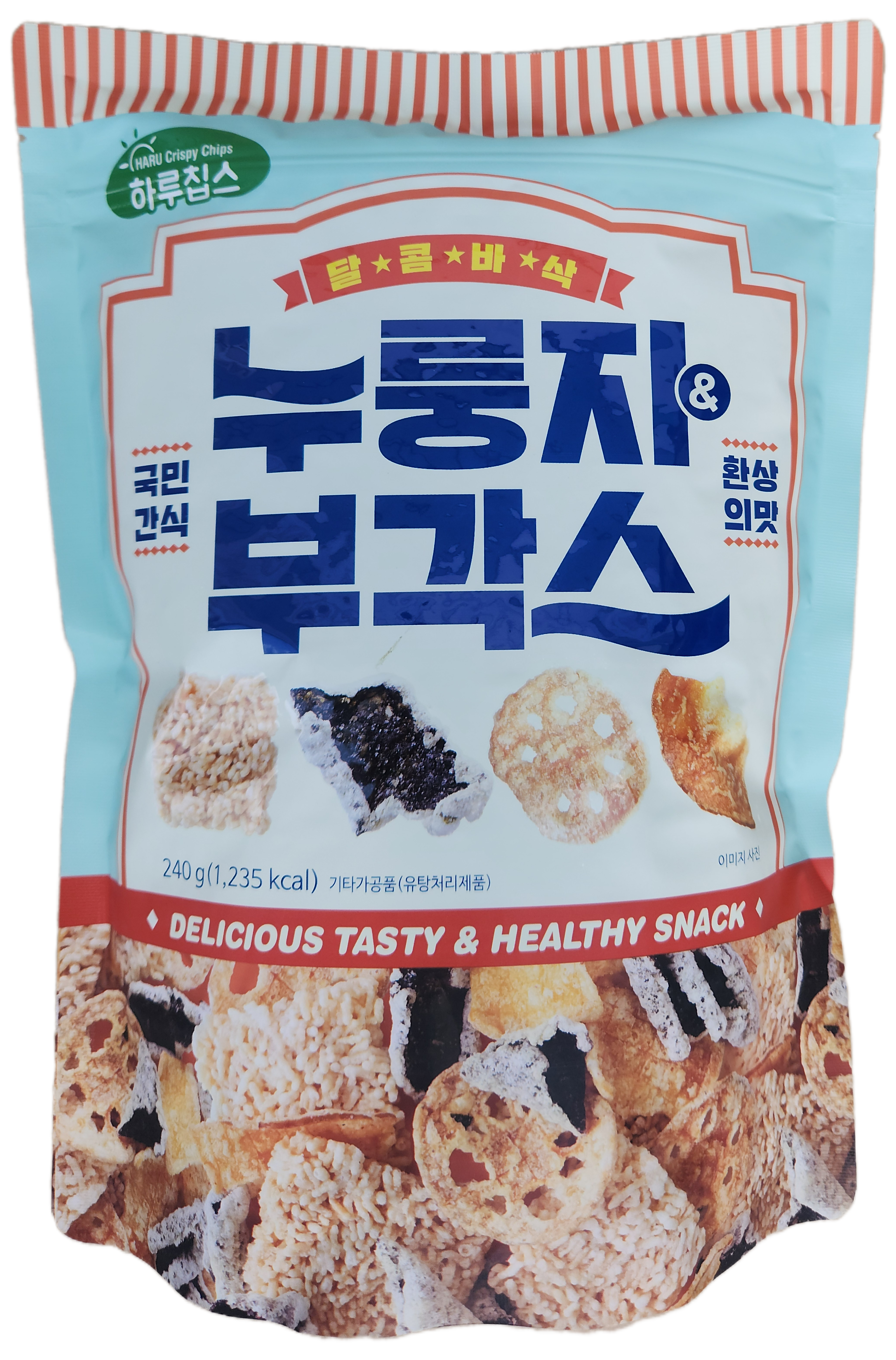 누룽지부각스 고담백 영양간식 환상의맛 가정용 업소용 식당식자재 도매가 240g, 1개