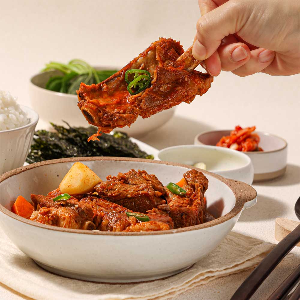 [에버미트] 간편조리 OK 왕푸짐한 혜자로운 돼지 등갈비찜 500g