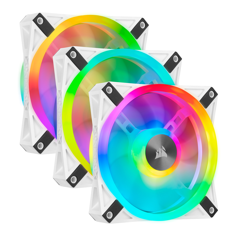 커세어 iCUE QL120 RGB 120mm 시스템 쿨러 화이트 3Pack Node Core[0104]