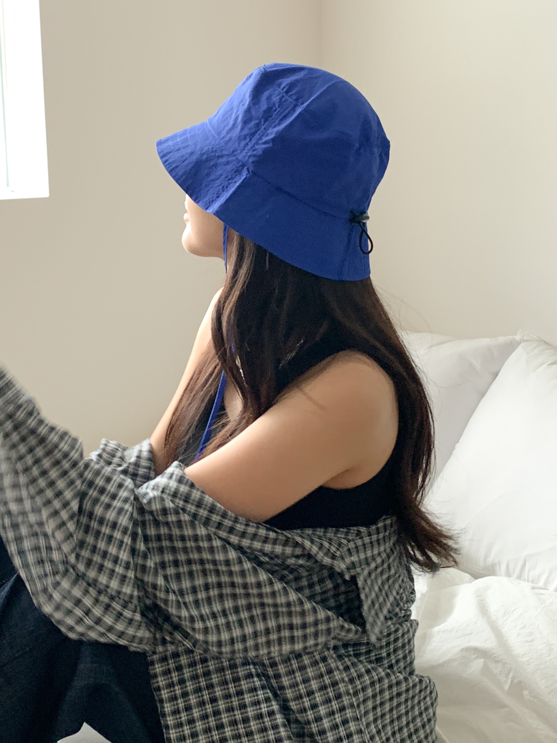 [방수] 쇼트 바스락 스트링 방수 등산 캠핑 여행 끈 벙거지 모자 7color 상세 이미지 28
