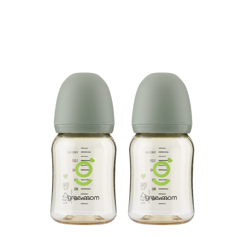 [트윈팩] 그린맘 베이직 PPSU 슬림형 150ml 노꼭지 젖병 이미지 3