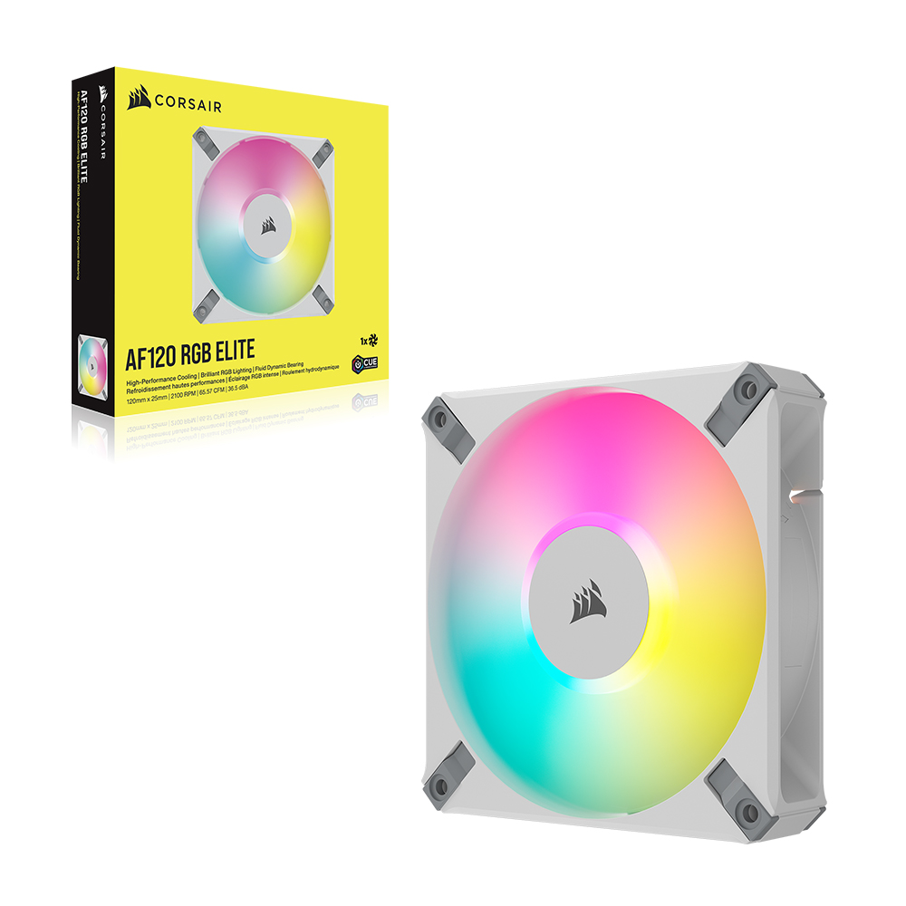 커세어 iCUE AF120 RGB ELITE 120mm 시스템 쿨러 화이트 1Pack[0157] - 상세 이미지 4