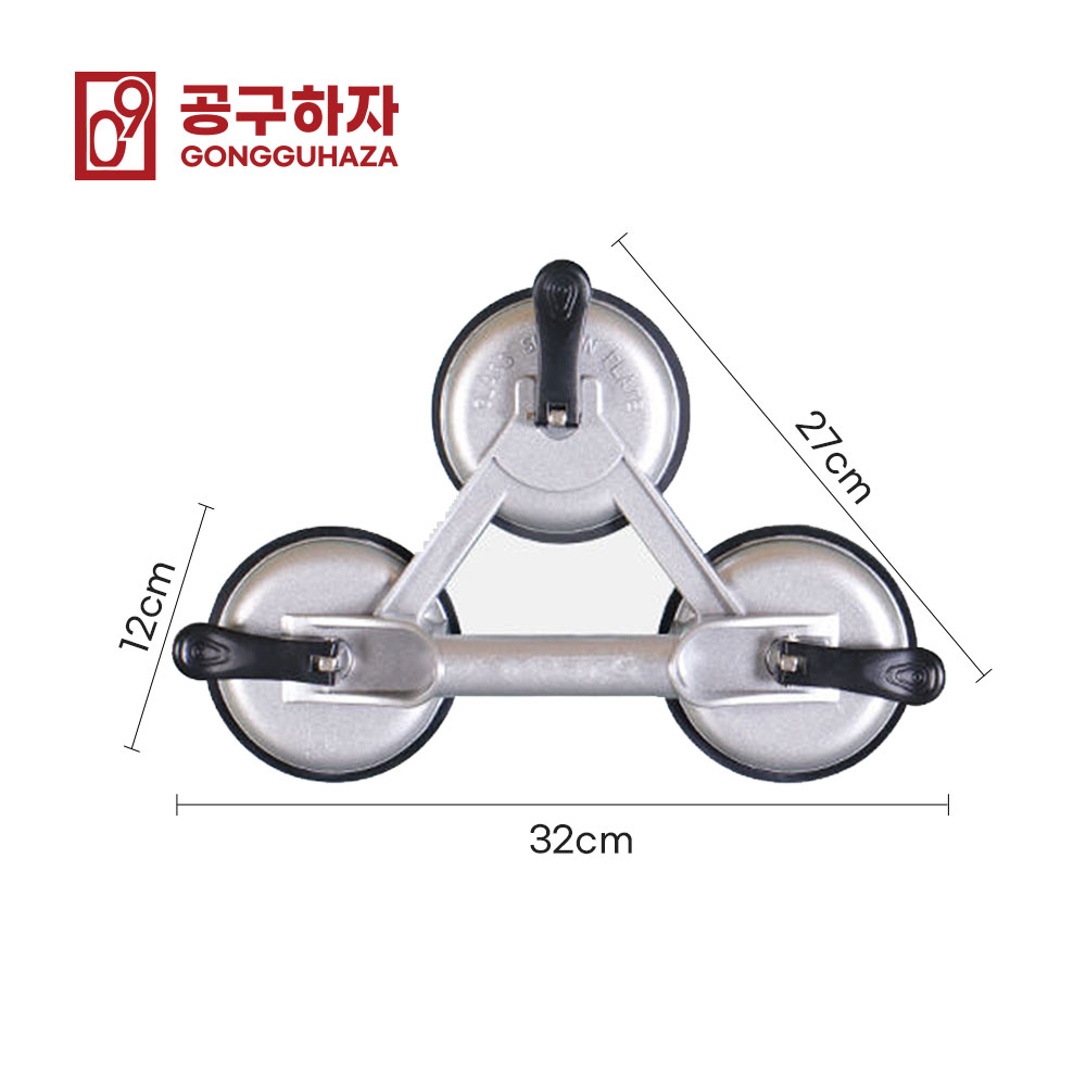 공구하자 타일 유리 압착기 압축기 흡착기 알루미늄 2구 이미지 4