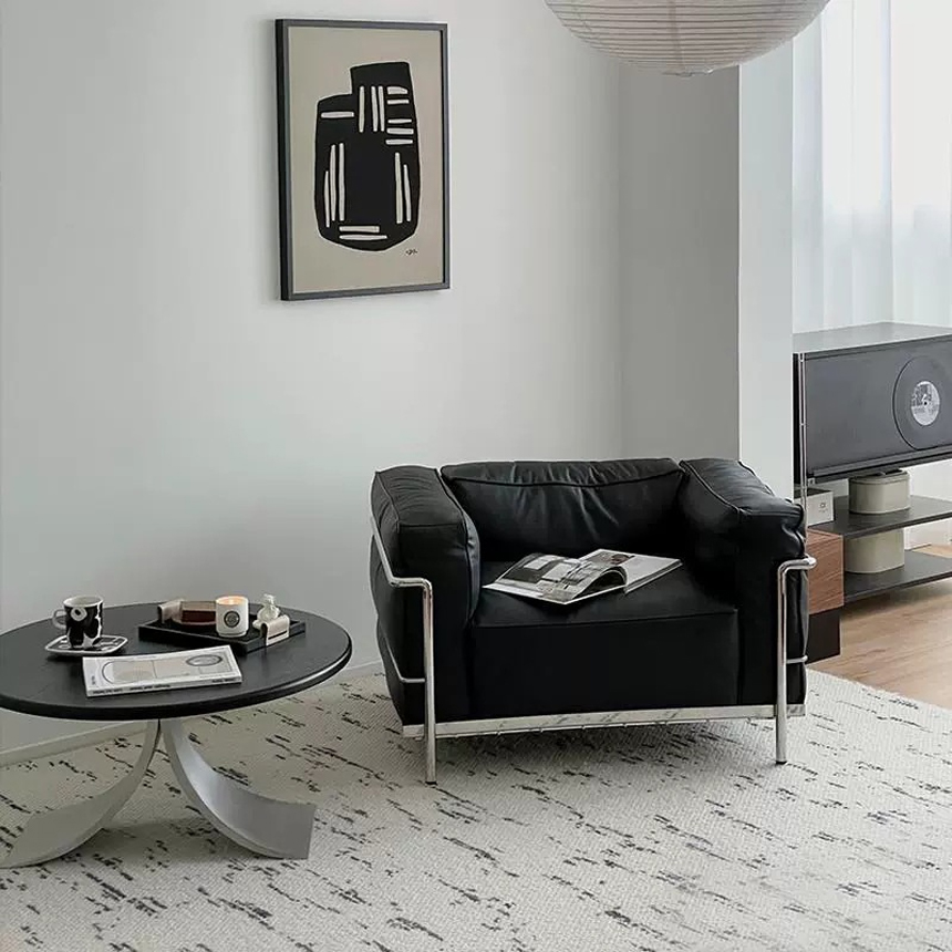 LC3 가죽 빈티지 거실 사무실 2인 소파 LC3 Sofa PU - 상세 이미지 4