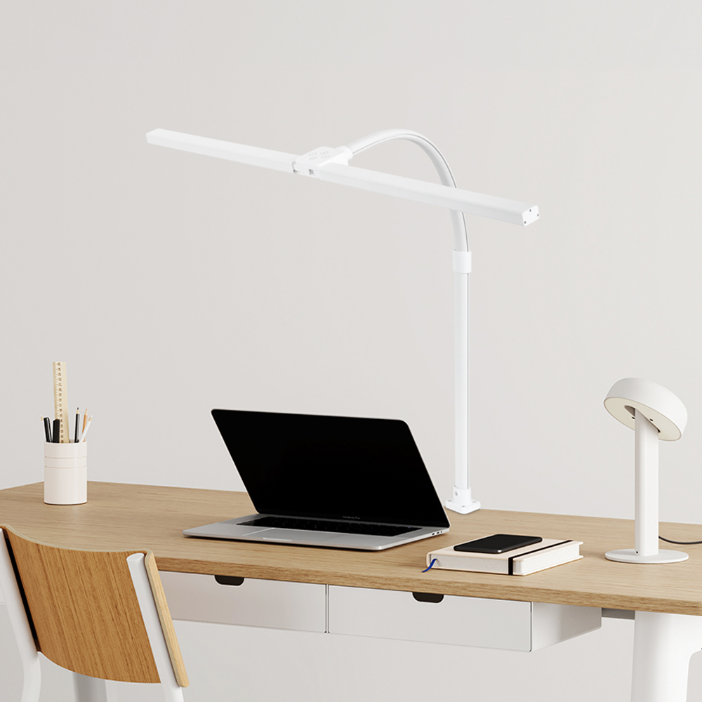 몬스터라이트 번개표 듀얼헤드 LED 책상 스탠드 800mm 와이드 조명