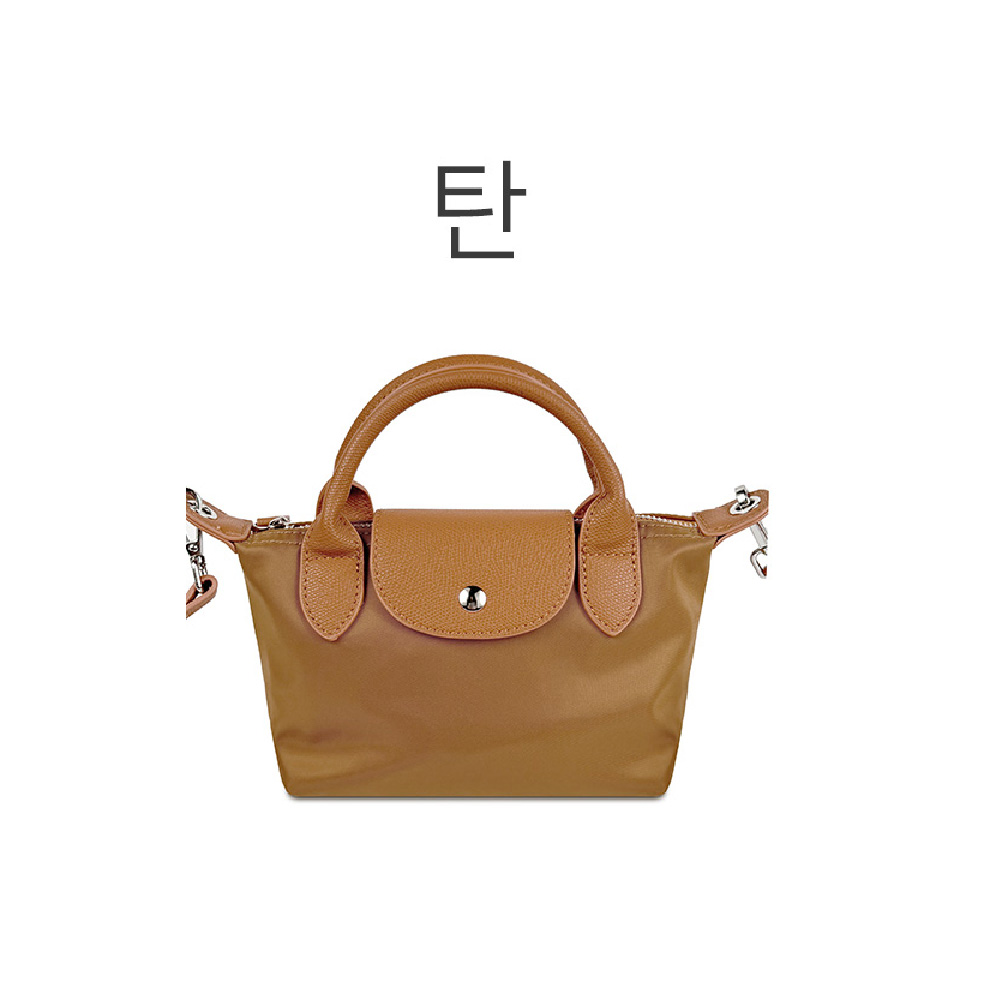 고급스러운 미니 토트백 세련된 여성 핸드백 작은 소형 가벼운 토트 크로스백 가방 - 상세 이미지 4