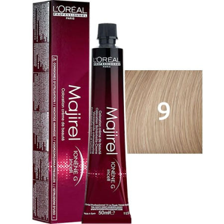 [해외]L'Oreal ProfessIonnel rIs MajIrel 9 sehr helles 블론드, 50 ml, 1팩, (1x 0.05 L) [B00HZLRX6G]