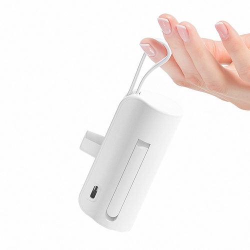 보조배터리 일체형 미니 포켓 5000mAh C타입 삼성 아이폰 무선 z플립6 초소형 군인