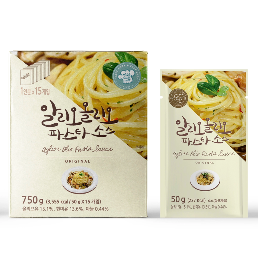 이지쉐프 알리오올리오 파스타소스 50g 15개 : 해피유통몰