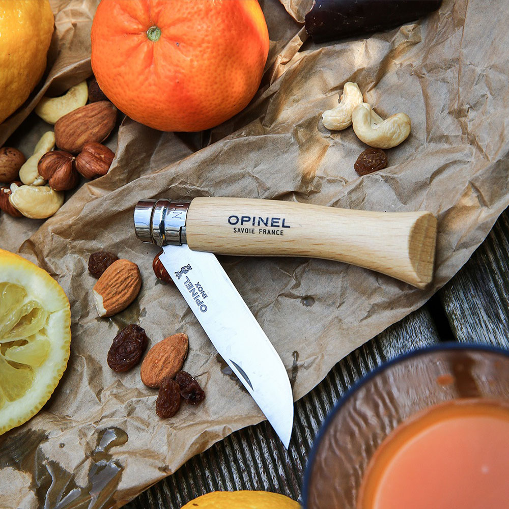 오피넬 클래식 06 프랑스 명품 캠핑 나이프 접이식 휴대용 캠핑칼 너도밤나무