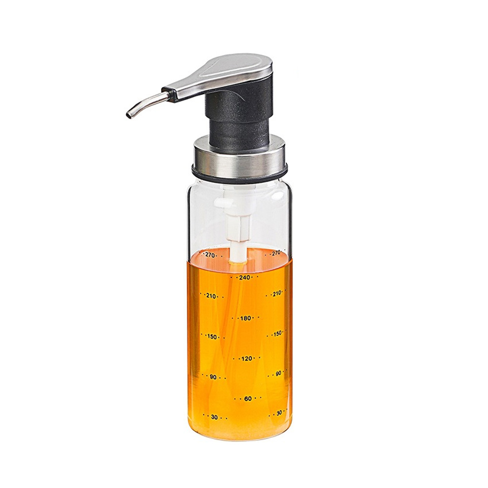 펌프 시럽병 기름 소스 식초 참기름 오일병 간장병 300ml - 메인 이미지